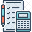 Calculated Notepad Pen Icon