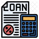 Calculating Calculator Loan Icon