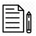Calculating Diary Edit Document Write Document Icon