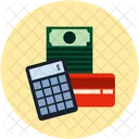 Calculator Creditcard Cash Icon