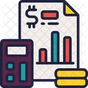 Calculation Stock Banking Icon