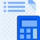 Calculation Calculator Accounting Icon