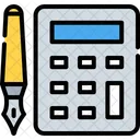 Calculator Pen Pencil Icon