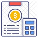 Calculation Calculator Accounting Icon