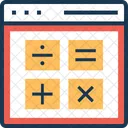 Calculation Online Web Icon