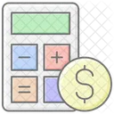 Calculator Awesome Lineal Color Icon Icon