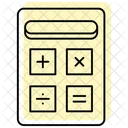 Calculator Color Shadow Thinline Icon Icône