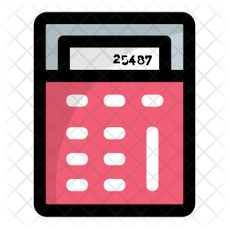 Calculator Icon Of Colored Outline Style Available In Svg Png