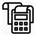 Calculator Receipt Paper Icon