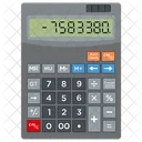Calculator Adding Machine Number Cruncher Icon