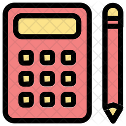 Calculator Icon Of Colored Outline Style Available In Svg Png