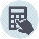 Business Calculator Hand Icon