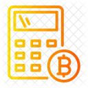 Calculator Blockchain Digital Money Icon