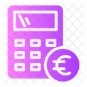 Calculator Euro Digital Icon