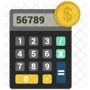 Calculator Machine Dollar Icon