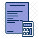 Business Document Calculator Icon