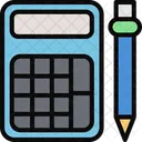 Calculator and Pencil  Icon