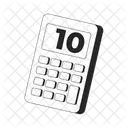 Calculator Simple Number 10 Icon