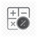 Calculator Percentage Calculating Icon
