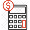 Calculator with dollar  Icon