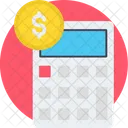 Calculator with dollar  Icon