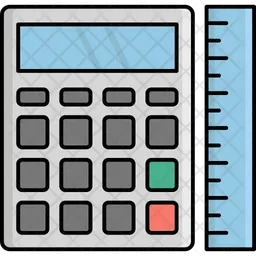 Calculator With Scale  Icon