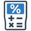 Pourcentage Finances Calculatrice Icône