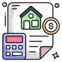 Calculo De Vivienda Calculo De Casa Calculo De Propiedad Icono