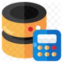 Calculo Del Servidor Servidor De Datos Calculo De Base De Datos Icono