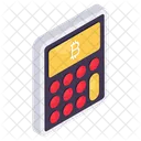 Calculo De Bitcoin Calculo De Criptomoeda Calculo De Criptografia Icon