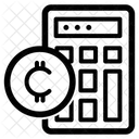 Calculadora De Criptomonedas Calculo De Criptomonedas Contabilidad De Criptomonedas Icono