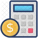 Calculadora Calculo De Impuestos Contabilidad Icono