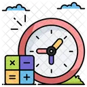 Tempo Financas Conceito Ícone