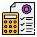 Calculo del presupuesto  Icono