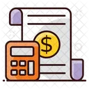 Calculo Empresarial Calculos Empresariales Archivo Contable Icono