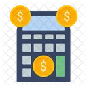 Contabilidad Calculadora Calculo De Dinero Icono