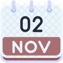 Calendar November Two Icon