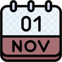 Calendar November One Icon