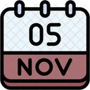 Calendar November Five Icon