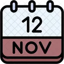 Calendar November Twelve Icon