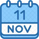 Calendar November Eleven Icon