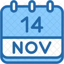 Calendar November Fourteen 아이콘