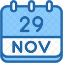 Calendar November Twenty Nine 아이콘