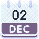 Calendar December Two Icon