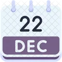 Calendar December Twenty Two Icon