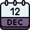 Calendar December Twelve Icon