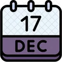 Calendar December Seventeen Icon