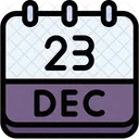 Calendar December Twenty Three Icon