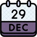 Calendar December Twenty Nine 아이콘