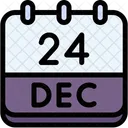 Calendar December Twenty Four Icon
